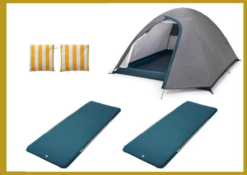 Ground tent package